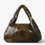 FENDI Spy Olive green inlaid hagfish leather bag - Image 5